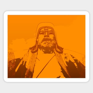 Vaporwave Genghis Khan 4225 Ulaanbaatar Sticker